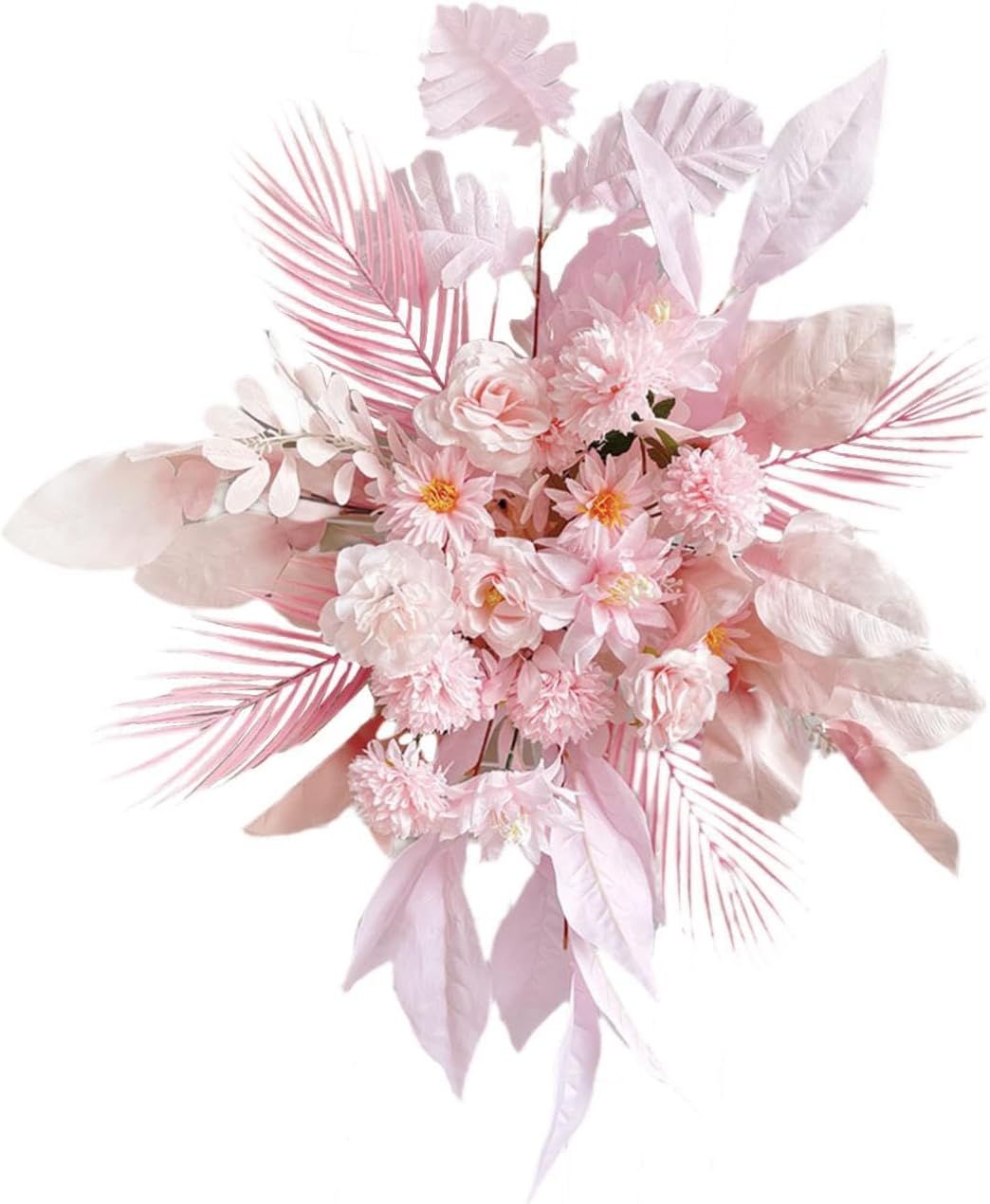 Menolana Artificial Pink Floral Swag for Fireplace and Front Door