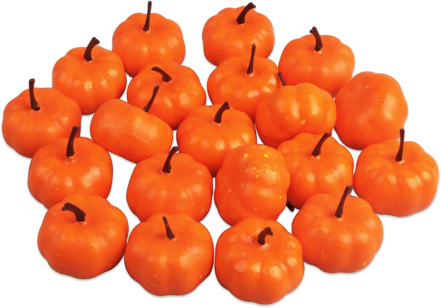 20Pcs Mini Artificial Pumpkins Realistic Fall Decorations