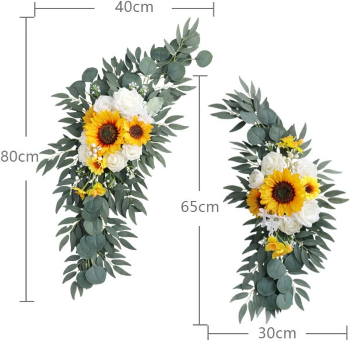 Artificial Wedding Arch Flowers Kit Pack of 2