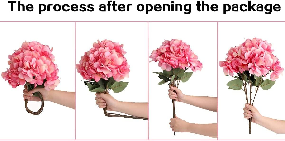 Jims Cabin Artificial Silk Hydrangea Bouquet Set