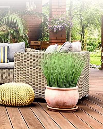 Vlorart 33 Inch Artificial Plants 6 Pack Wheat Grass Greenery