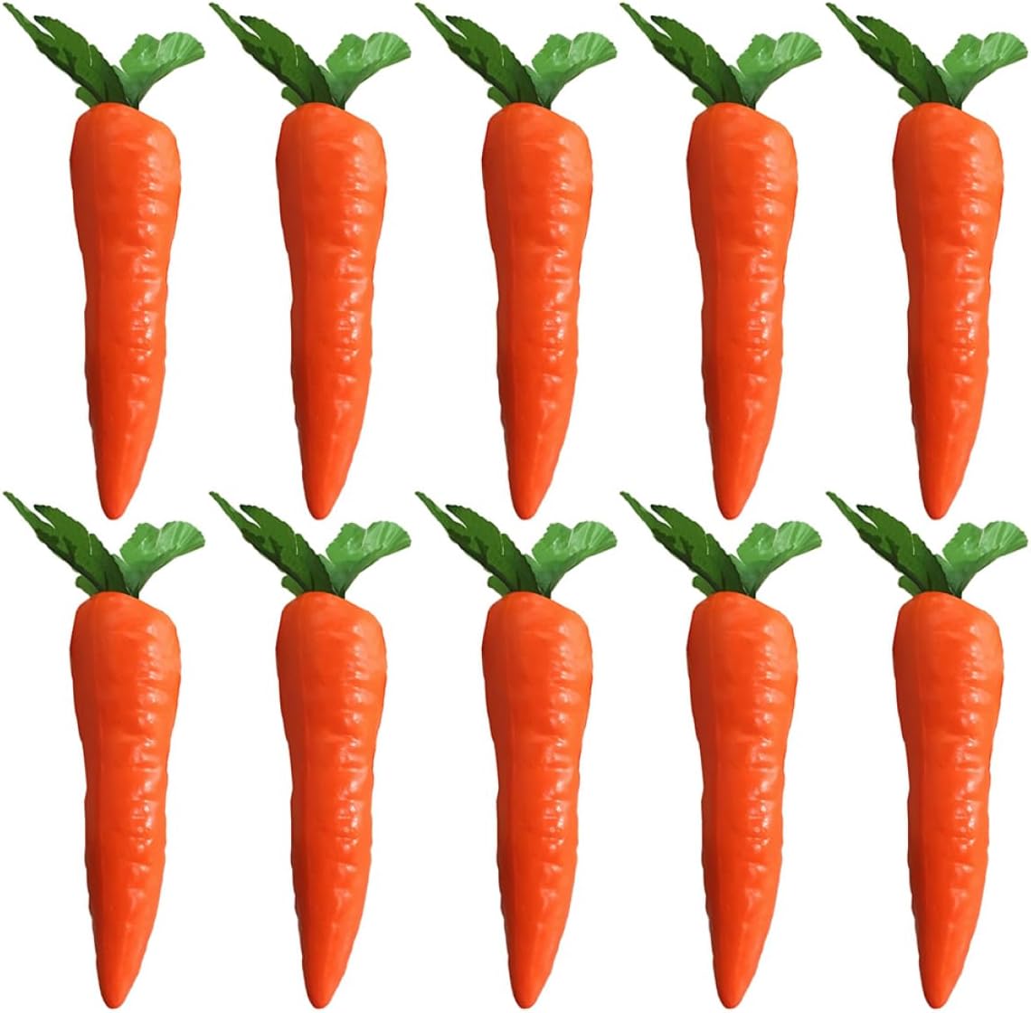 Amosfun 10PCS Lifelike Carrot Decor for Home Easter DIY