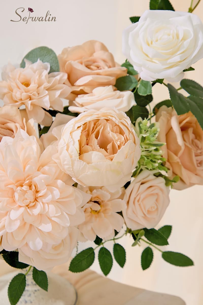 Serwalin Artificial Flowers Set for Wedding and Party Decorations