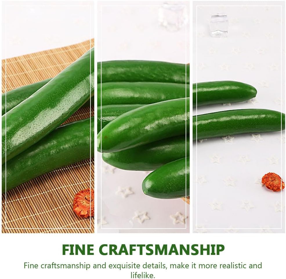 Toyvian Artificial Cucumber Foam Decor Model
