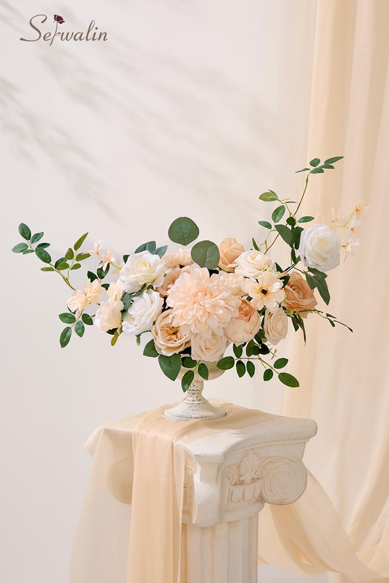 Serwalin Artificial Flowers Set for Wedding and Party Decorations