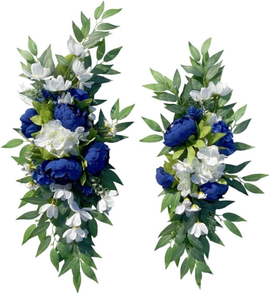HS BRIDAL Artificial Wedding Arch Flowers Set of 2