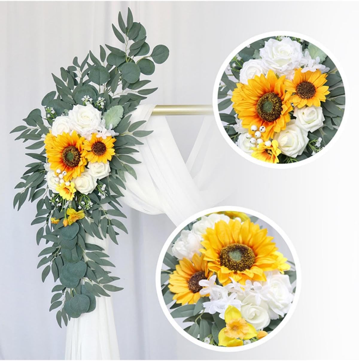 Artificial Wedding Arch Flowers Kit Pack of 2