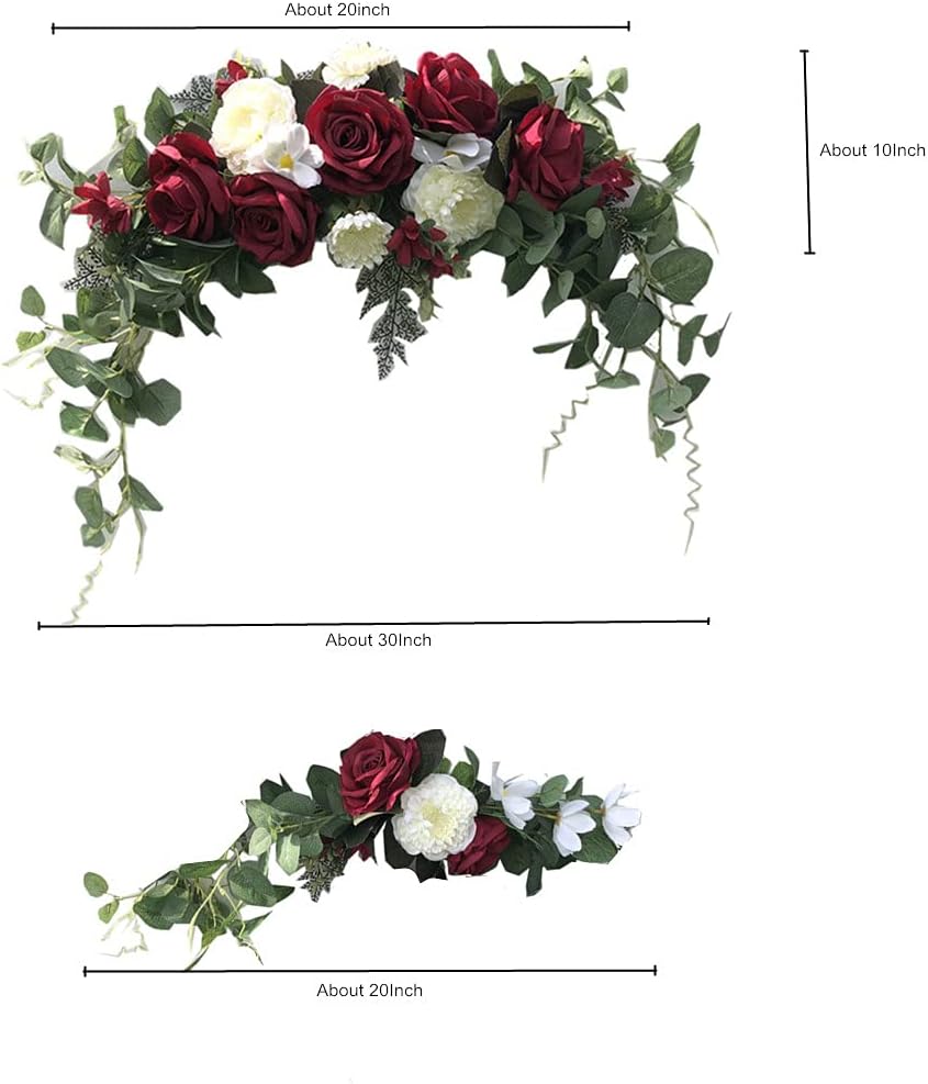 3PCS Artificial Wedding Arch Flowers Set
