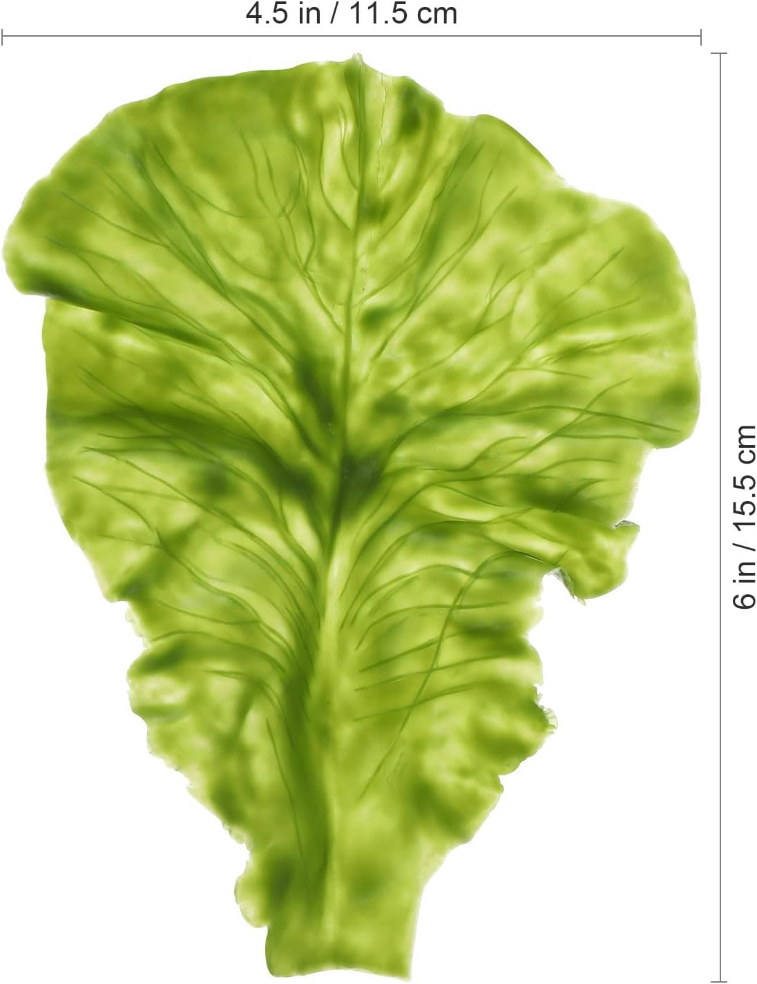 Cabilock 3pcs Artificial Lettuce Leaf Decor for Home Restaurant