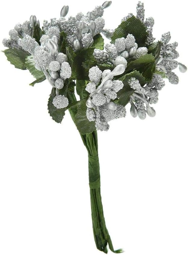 MountRuby Artificial Flower Set 12pcs for Wedding and Decor