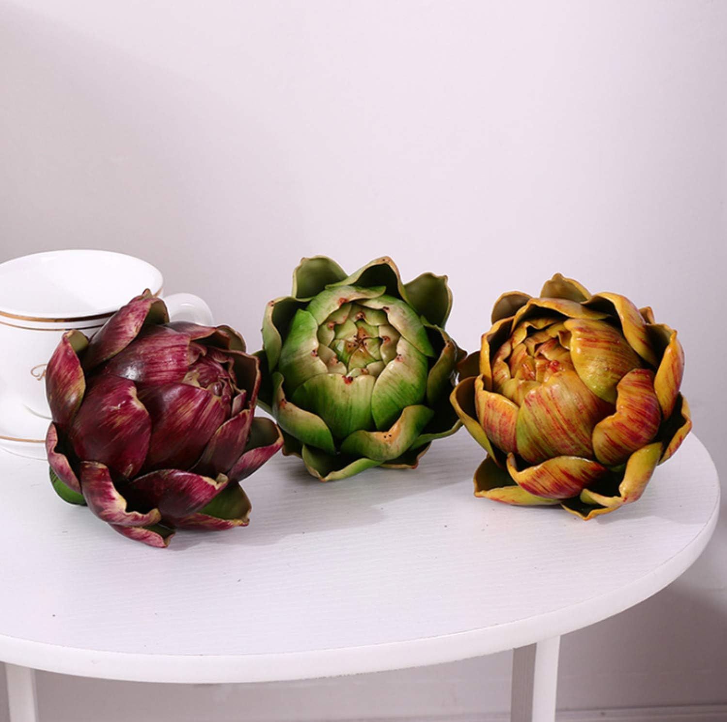 3PCS Artichoke Artificial Flower Fake Vegetables 43x39 Inch