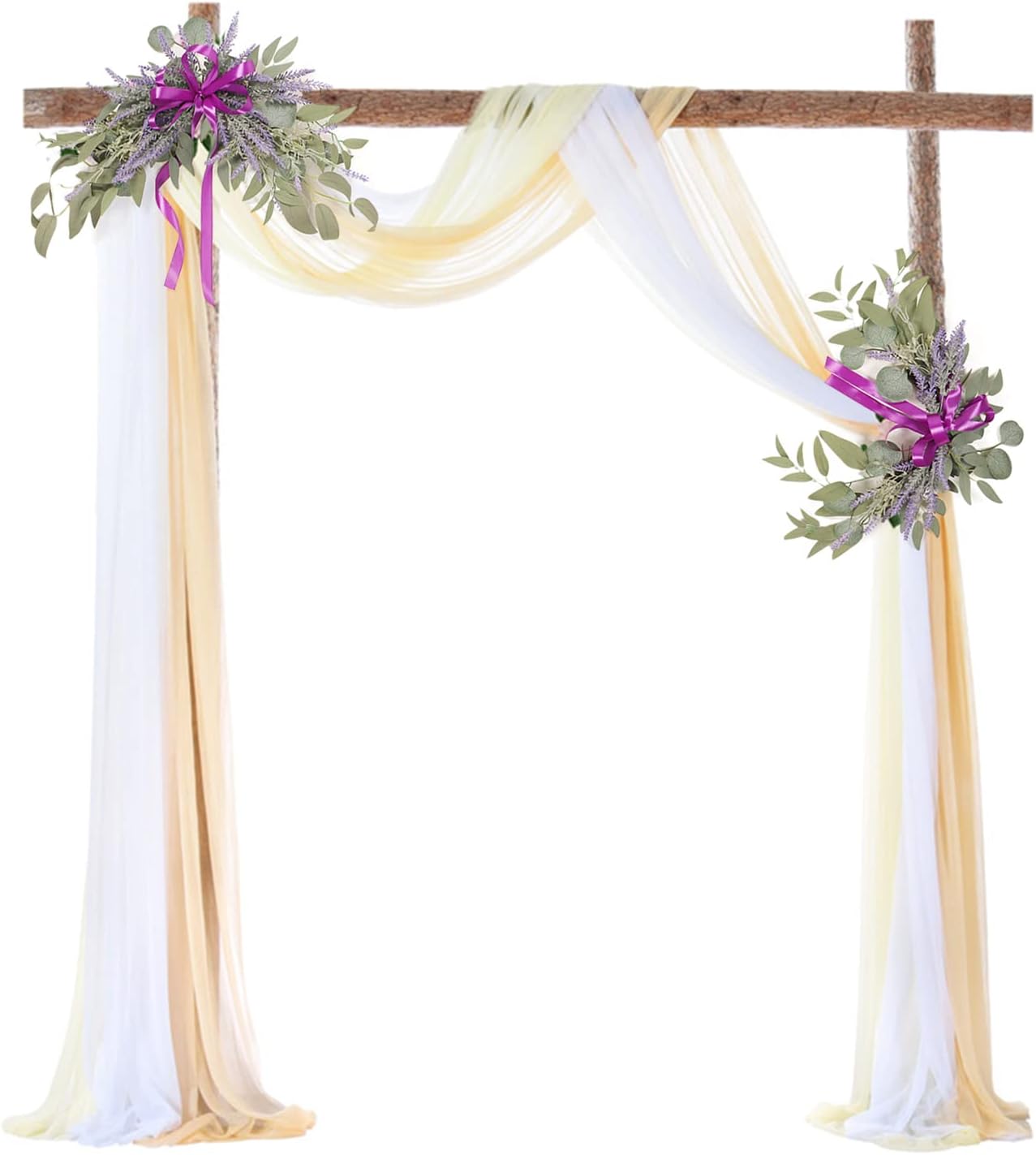 Takefuns Artificial Wedding Arch Flowers Kit Yellow