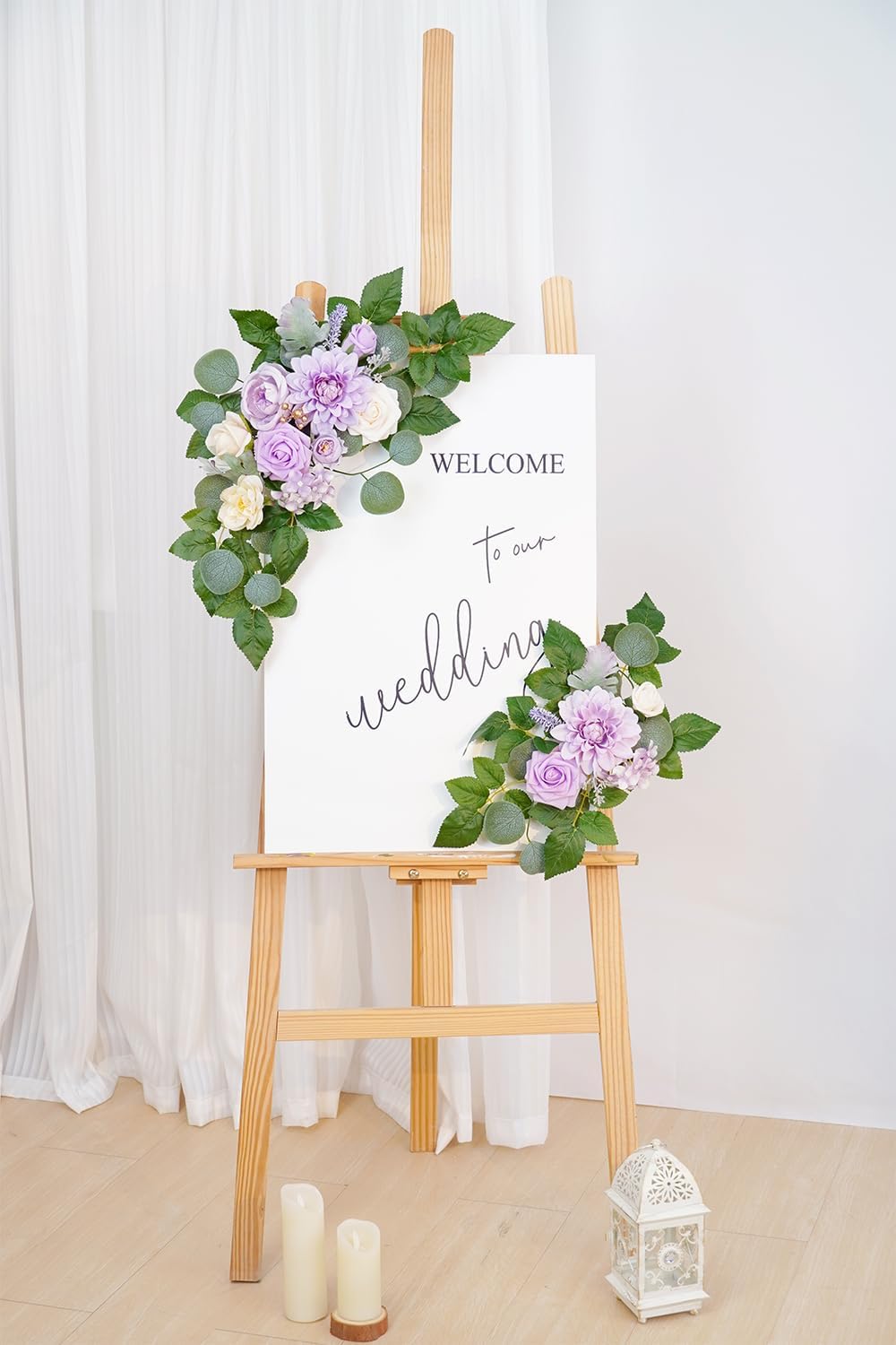 WEIERYUE Pack of 2 Artificial Flowers Decorations