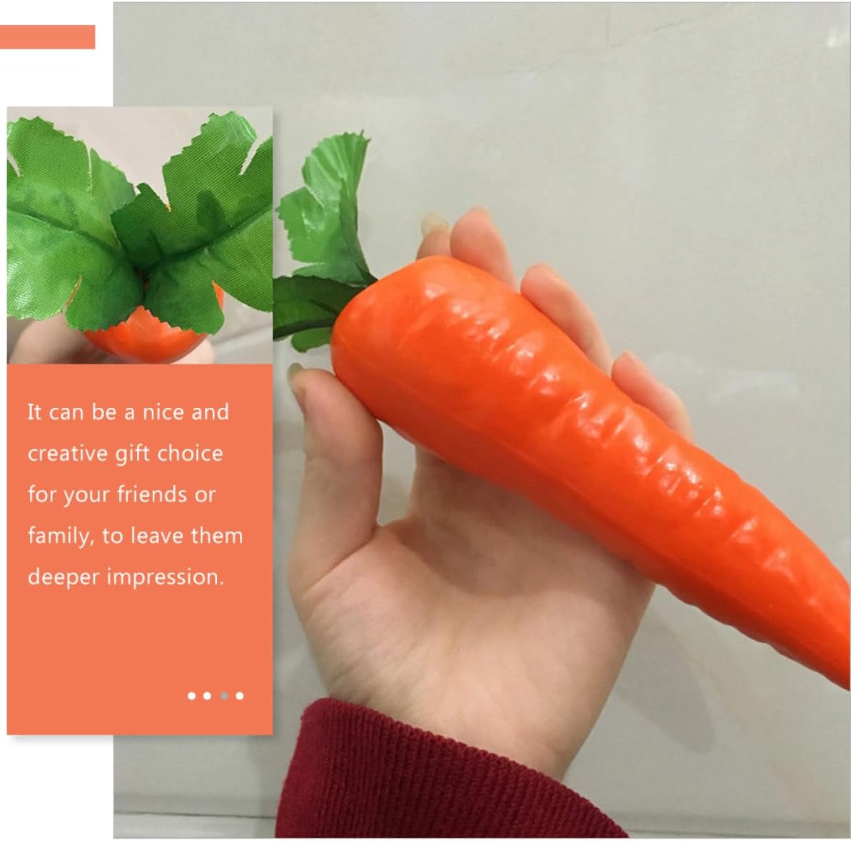 Amosfun 10PCS Lifelike Carrot Decor for Home Easter DIY