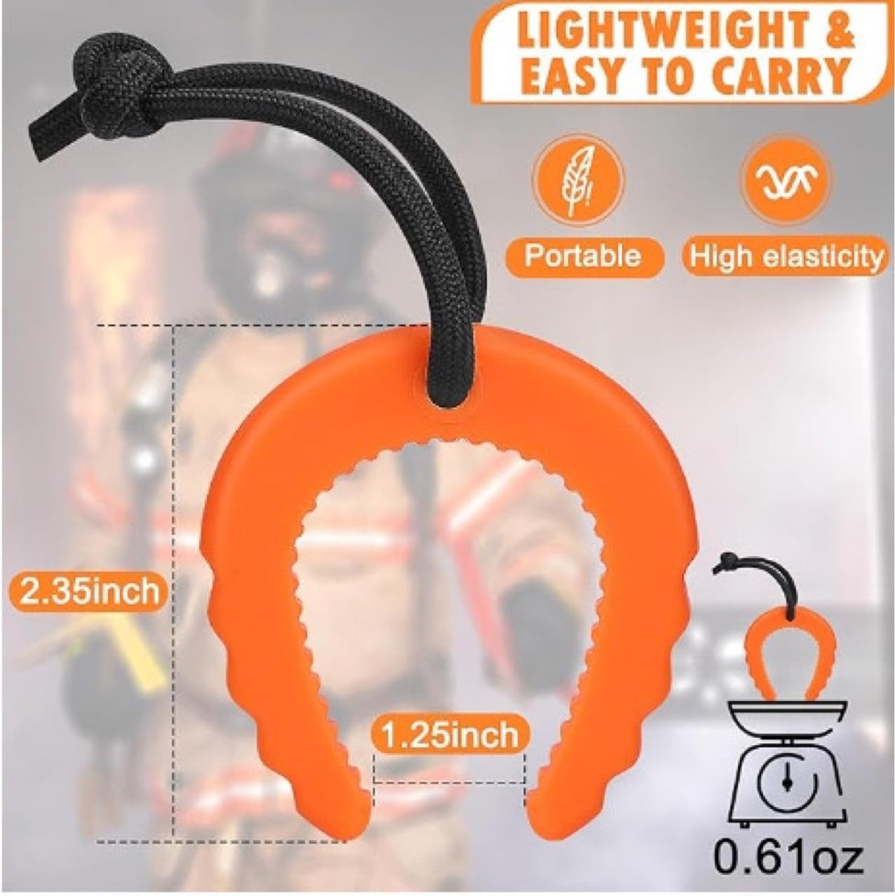 10 Inch Safety Door Stop with Clamp Guard