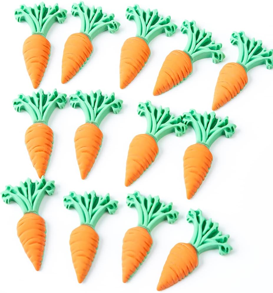 Mini Artificial Carrot Decorations 50 Pack for Easter Party