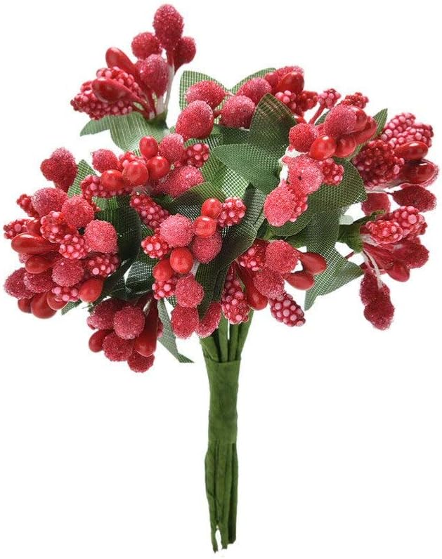 MountRuby Artificial Flower Set 12pcs for Wedding and Decor