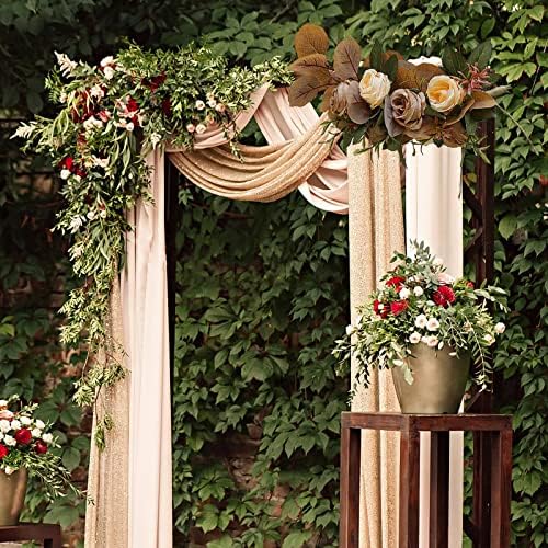 Firlar Artificial Flowers Wedding Chair Decor