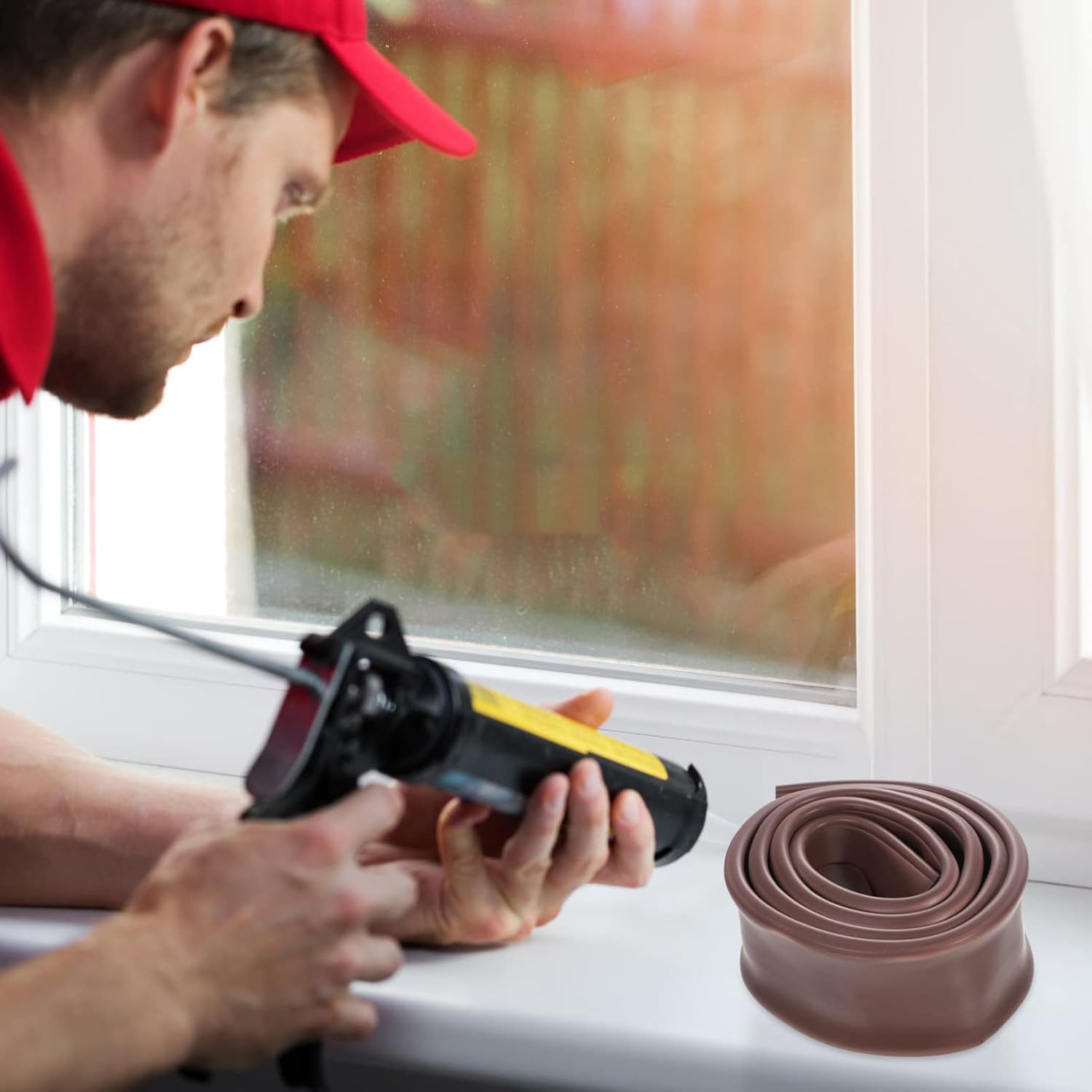Door Gap Filler Bottom Seal Strip for Garage Draft Stopper
