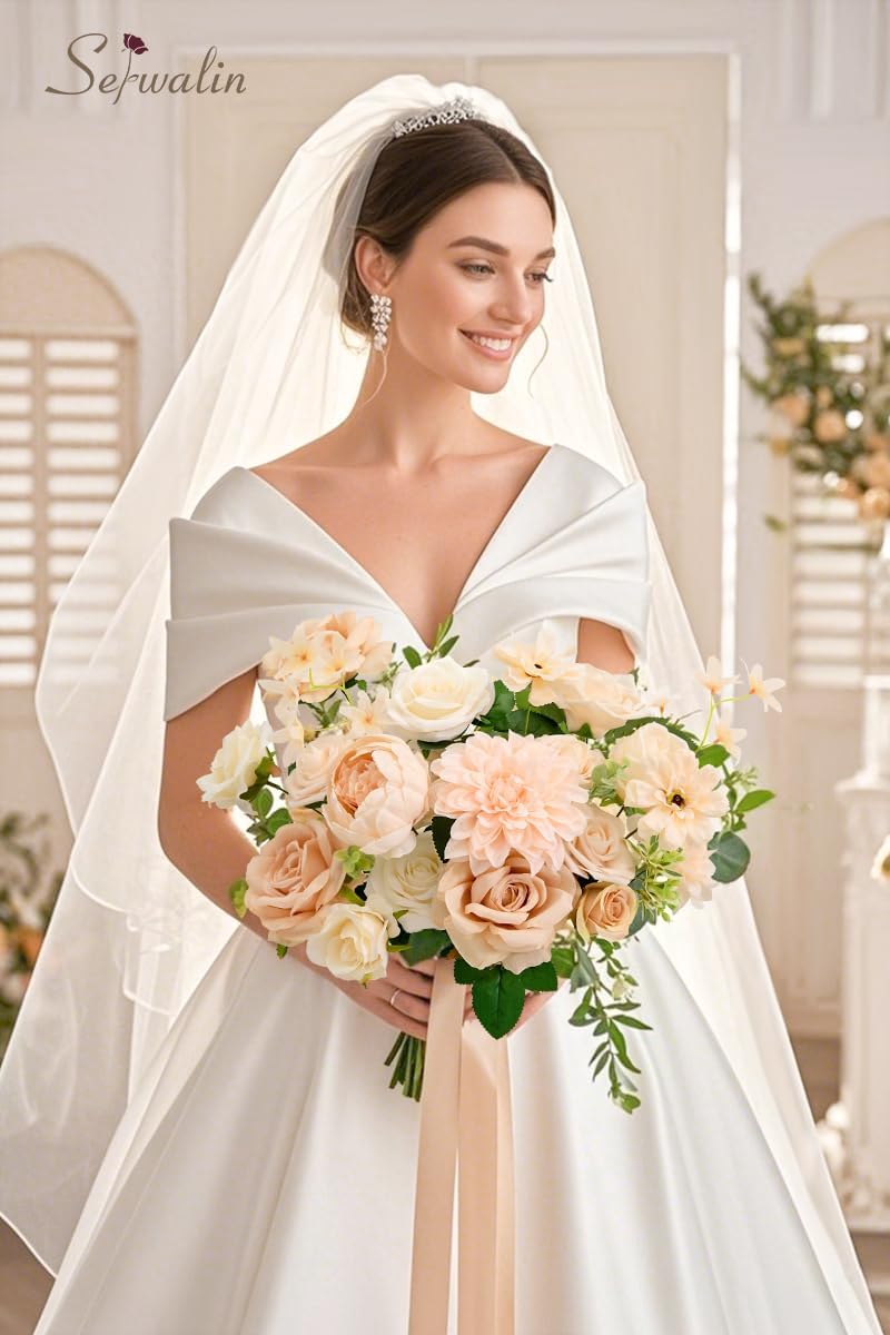Serwalin Artificial Flowers Set for Wedding and Party Decorations