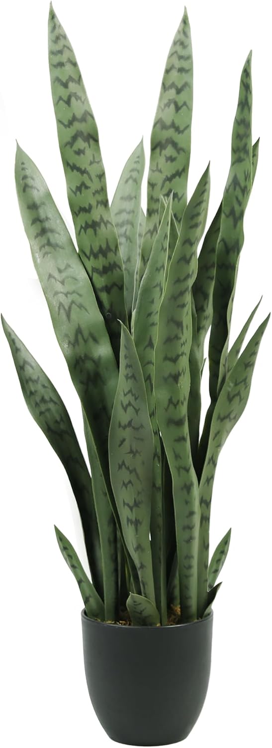 Solution4Patio 3ft Artificial Snake Plant for Home Office Decor