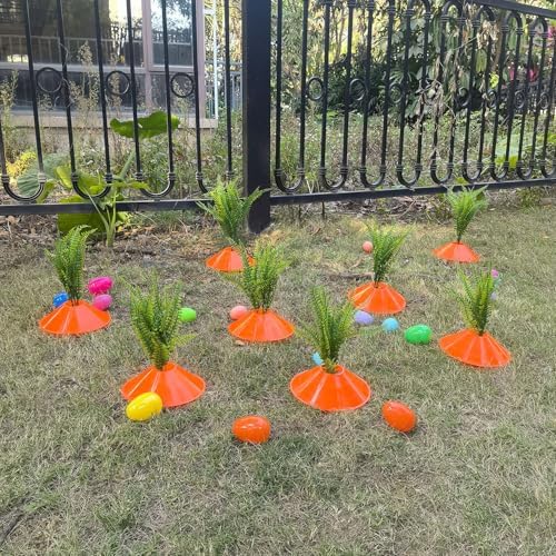 11 Set Fake Carrots DIY Decor Yard Stake