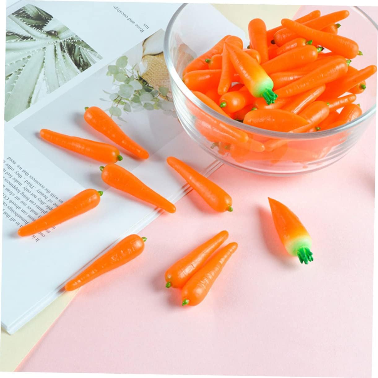 DECHOUS 4sets Artificial Carrots Easter Decor Props