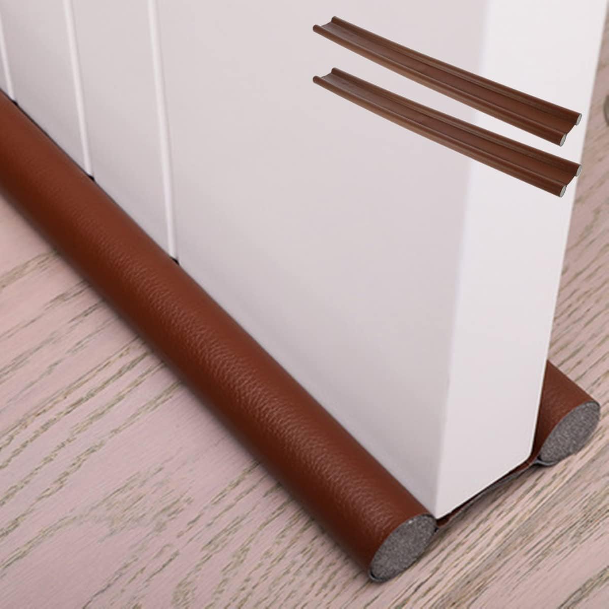 2PCS Door Draft Stopper Thermal Insulation Dustproof Cuttable Washable