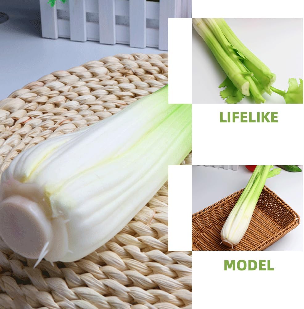 LOGOFUN 2pcs Artificial Vegetable Photo Prop for Home Kitchen Display