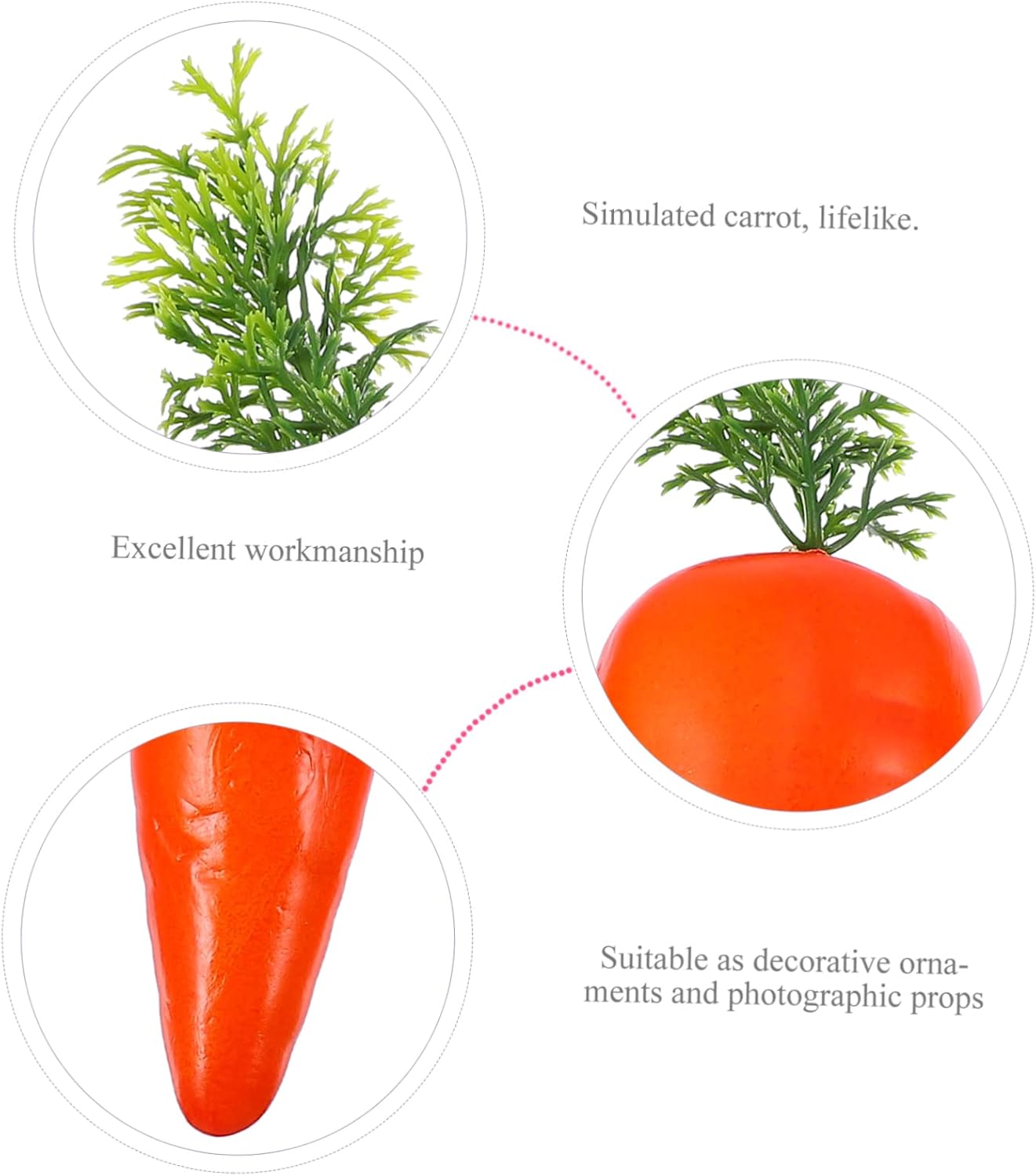 IMIKEYA Artificial Carrots for Easter Decor and Crafts