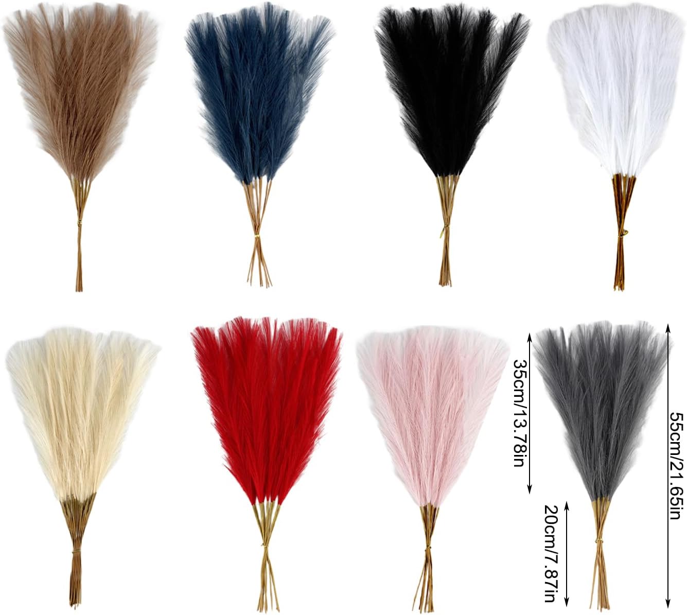 30Pcs Artificial Pampasgrass 216Inch Realistic Wedding Decorations