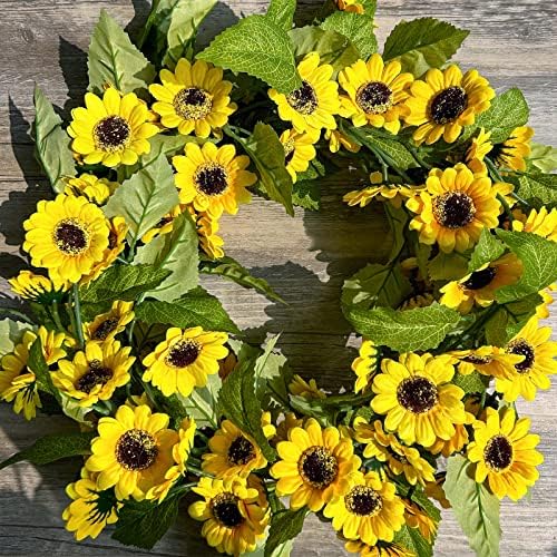 Winlyn 2 Pcs 59 Ft Artificial Sunflower Garland