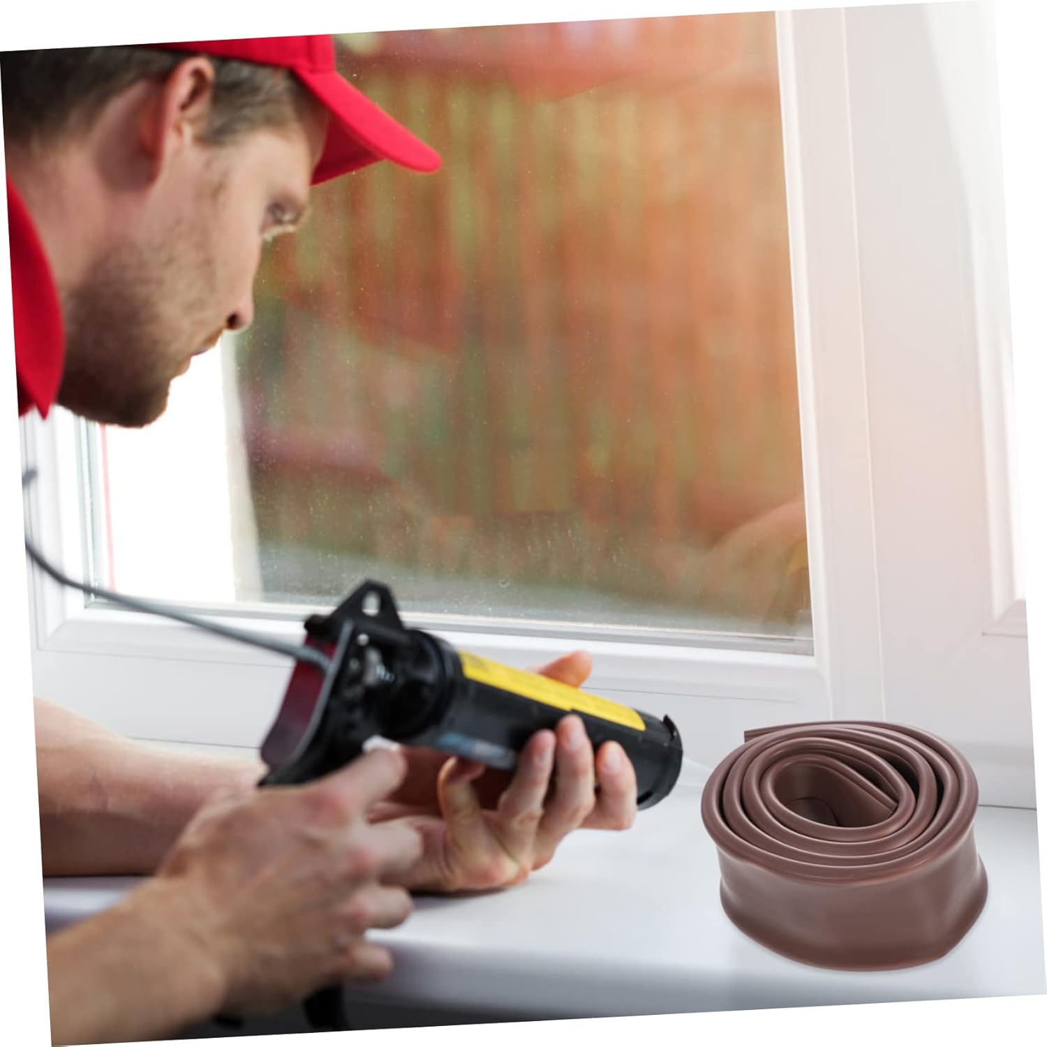 Wakauto Door Draft Stopper Sealing Strip for Noise and Weatherproofing