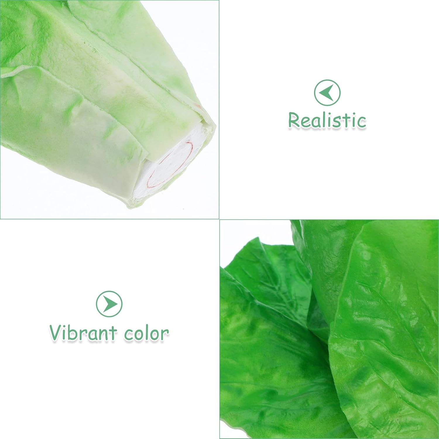LUOZZY 2pcs Artificial Lettuce Decor for Kitchen