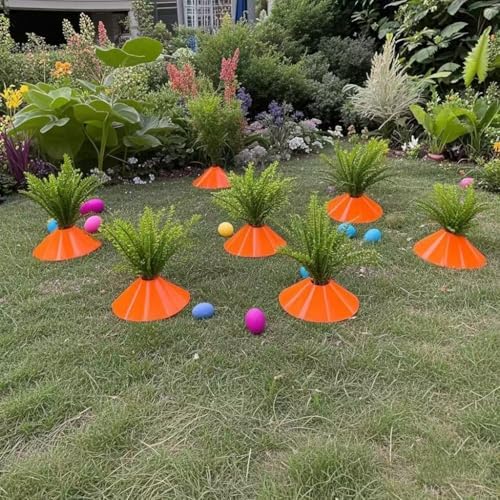 11 Set Fake Carrots DIY Decor Yard Stake