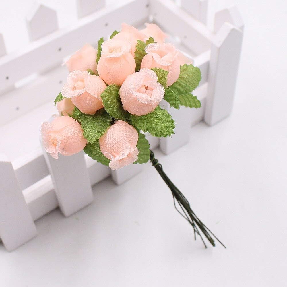 Silver Silk Rose Bouquet Artificial Flower Wedding Decoration