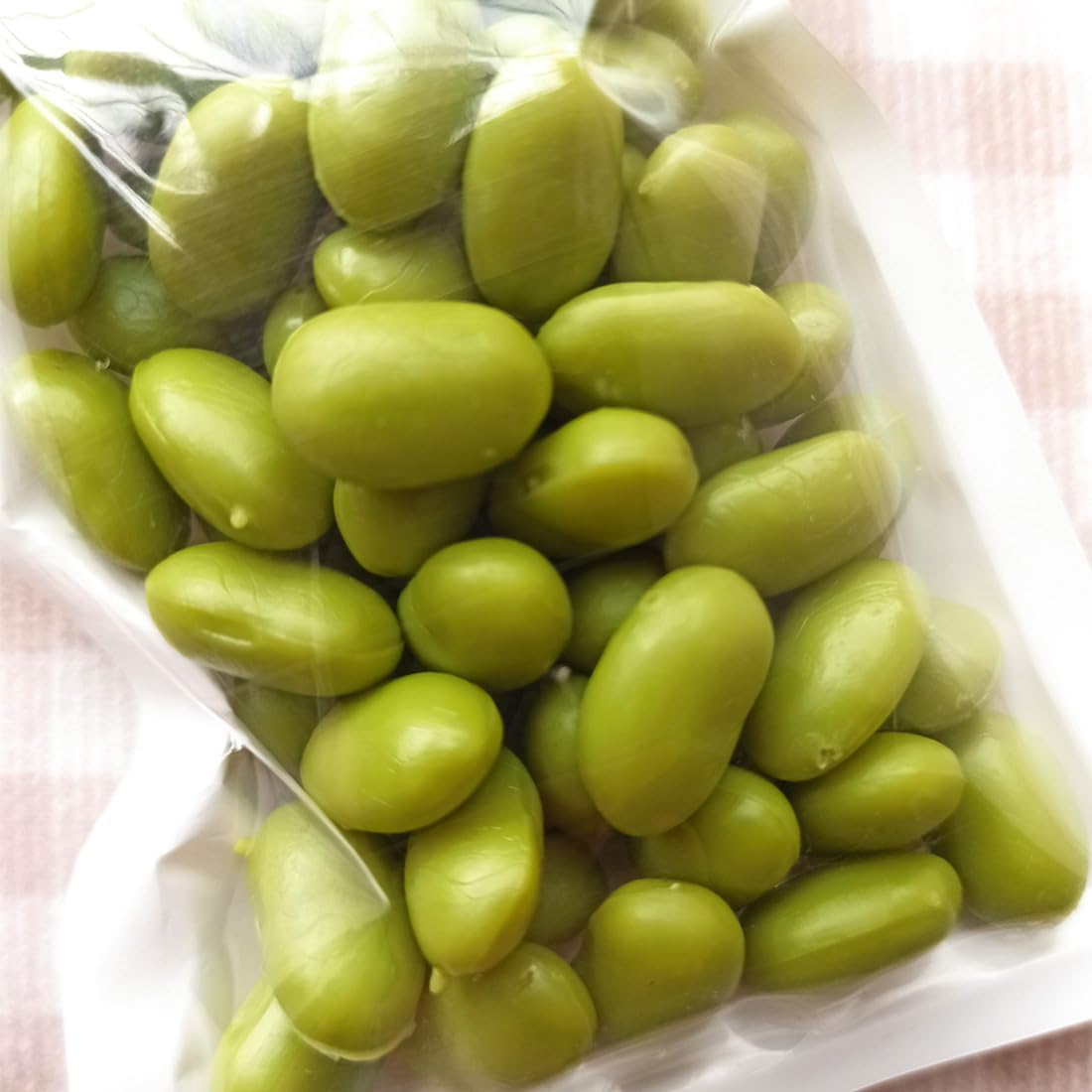 Zzooi 50PCS Artificial Green Soy Beans for Kitchen Decor