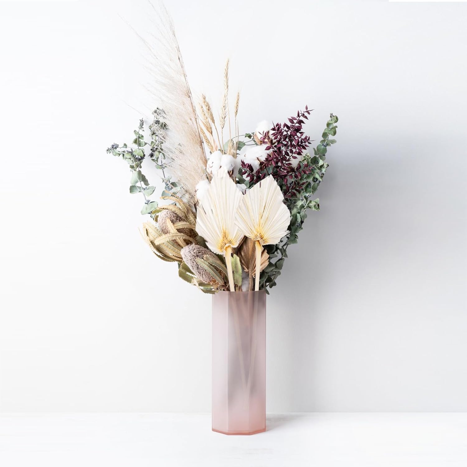 AVLA 12 Pack Boho Dried Palm Leaves with Stem