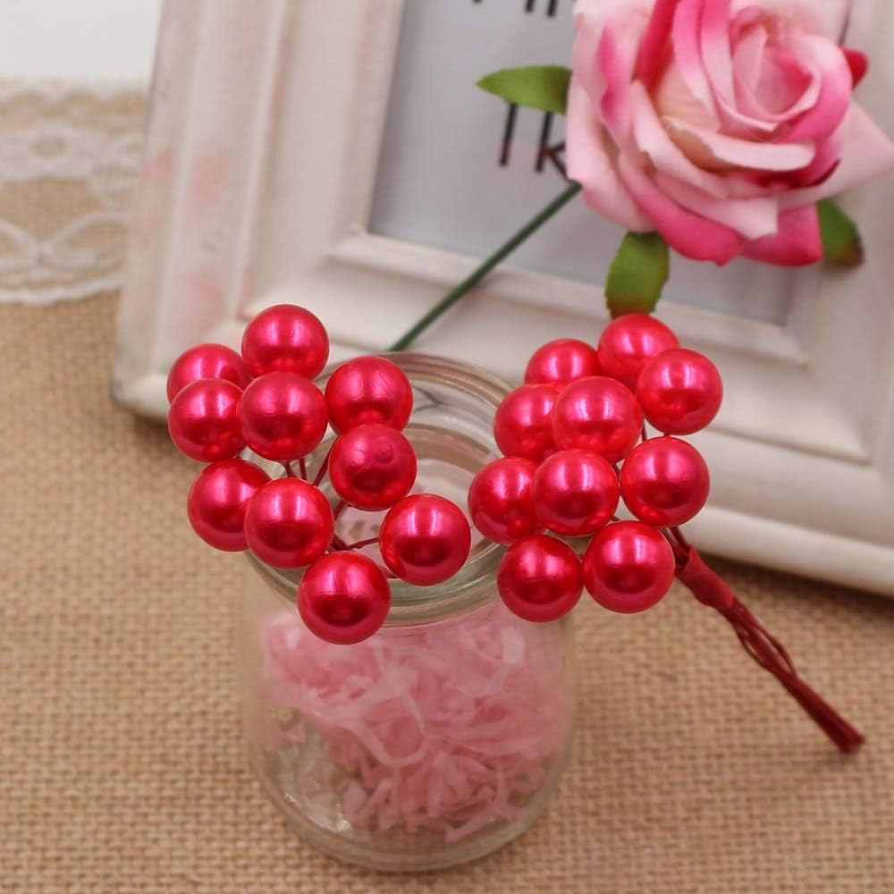 MountRuby Artificial Flowers 50pcs Lot Silver Wedding Decor