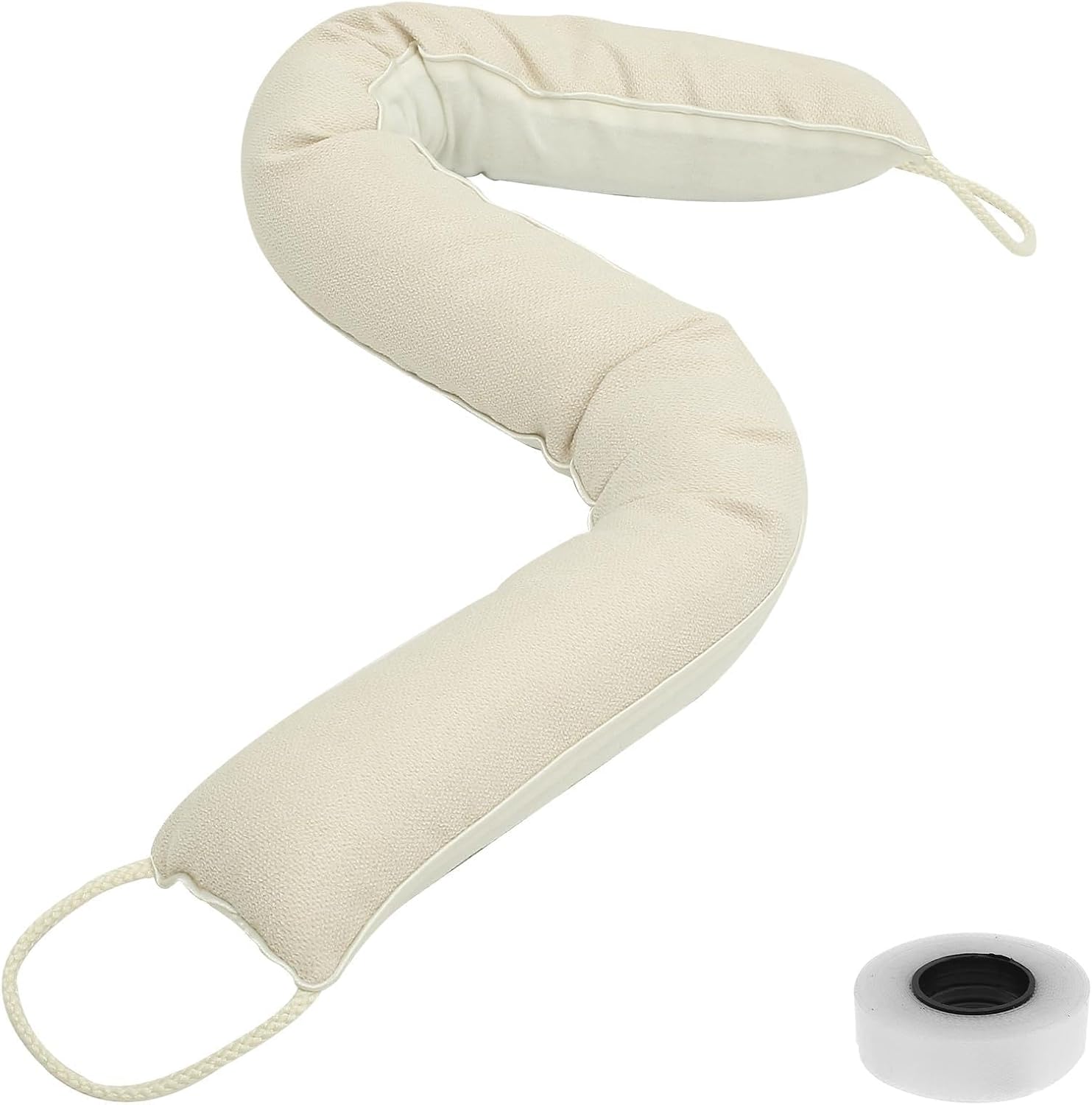 Abizarch Door Draft Stopper Weatherproof Soundproof Beige
