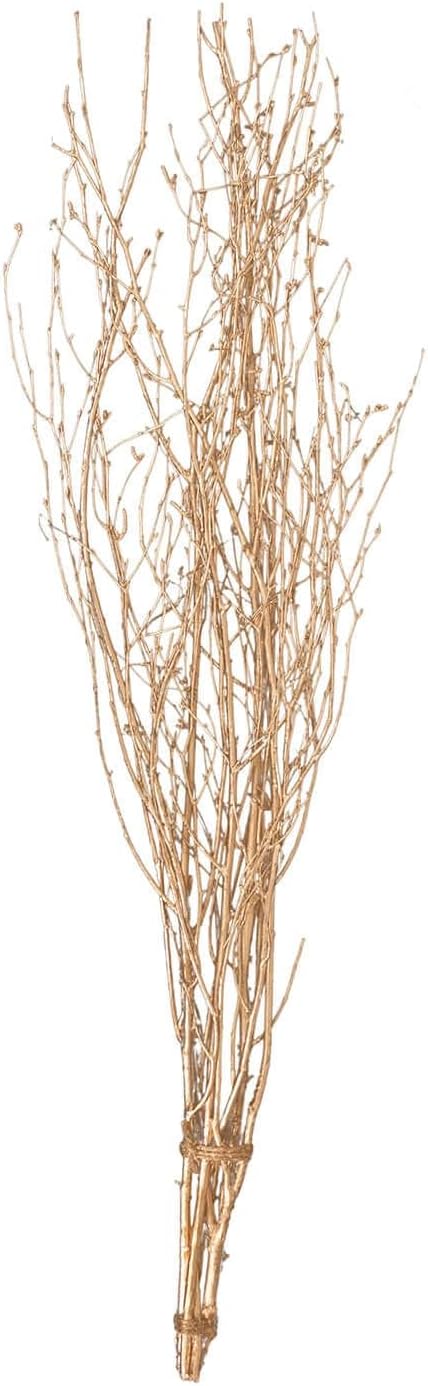 Efavormart 6 Pack Metallic Gold Birch Branches 46 Inch Vase Fillers