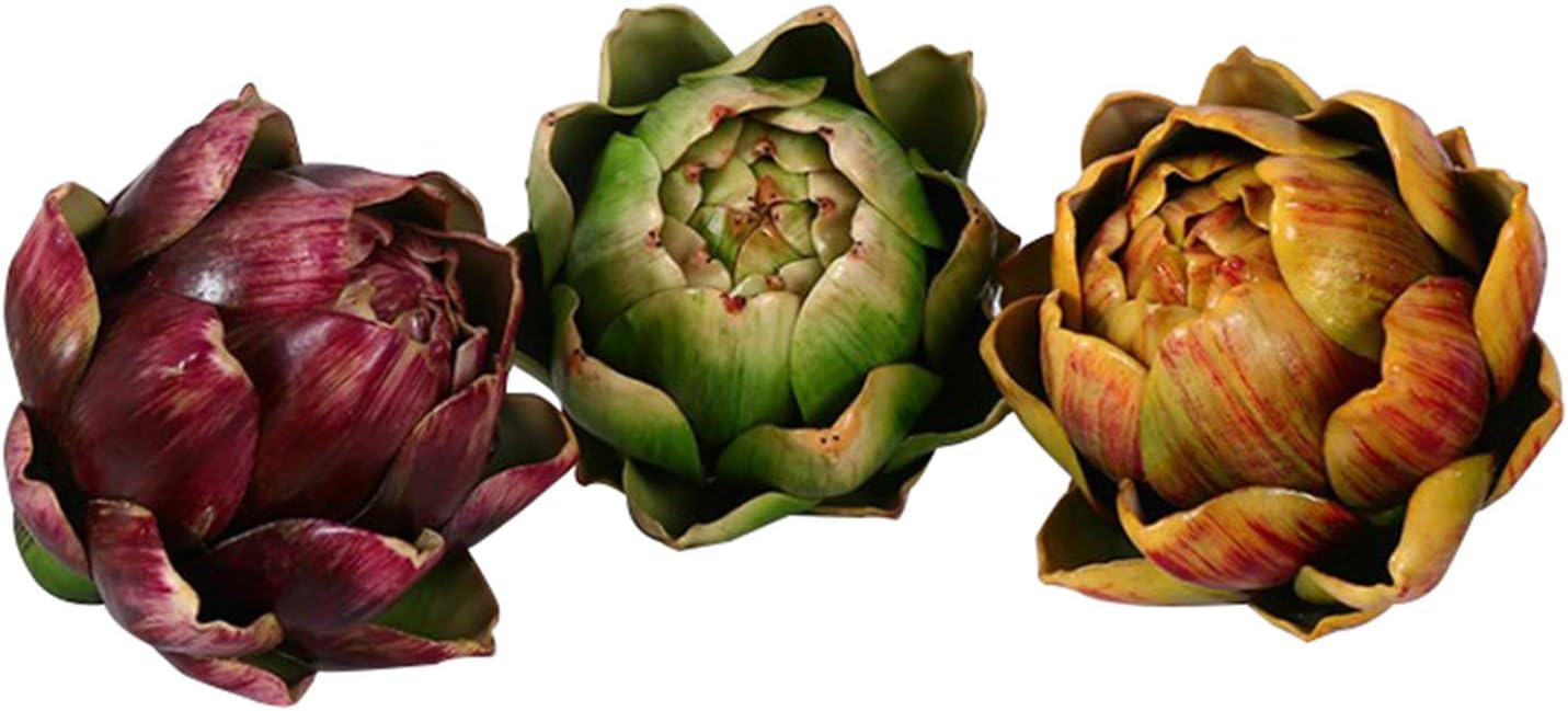 3PCS Artichoke Artificial Flower Fake Vegetables 43x39 Inch