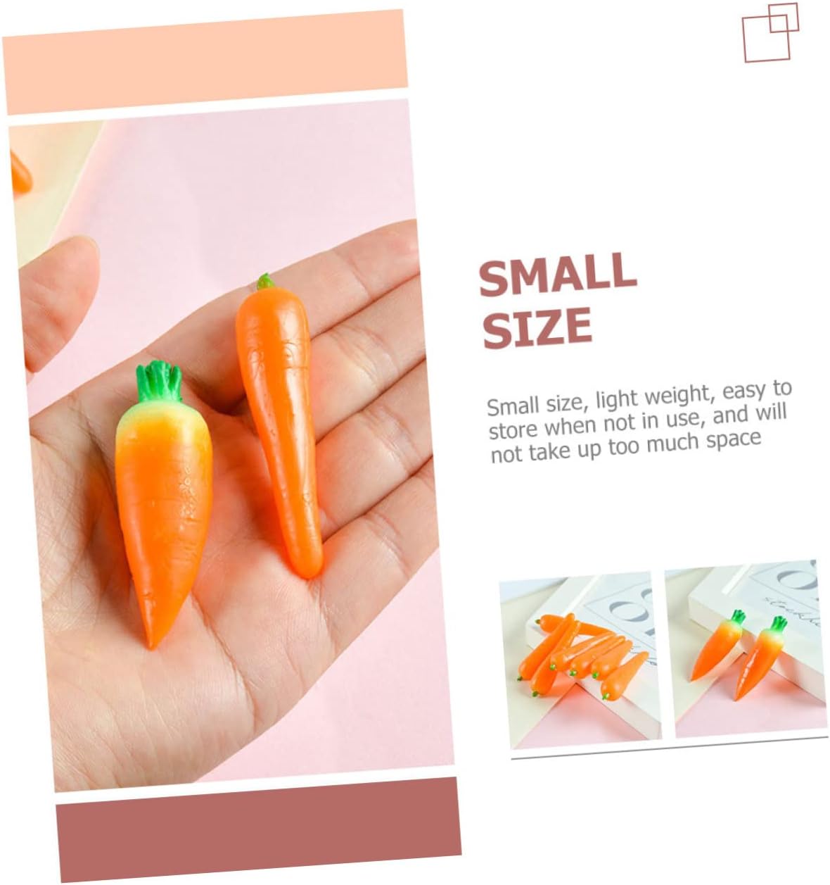 DECHOUS 4sets Artificial Carrots Easter Decor Props
