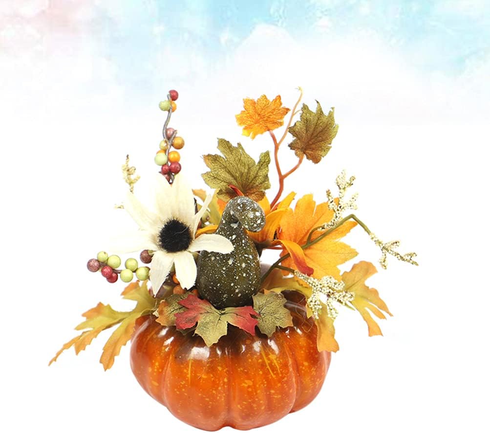 PRETYZOOM 1pcs Paintable Pumpkin Indoor Autumn Decor