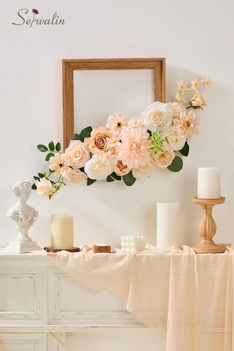 Serwalin Artificial Flowers Set for Wedding and Party Decorations