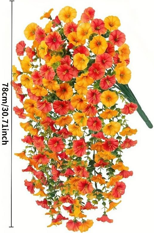 4Pack Realistic Glory Artificial Hanging Flowers
