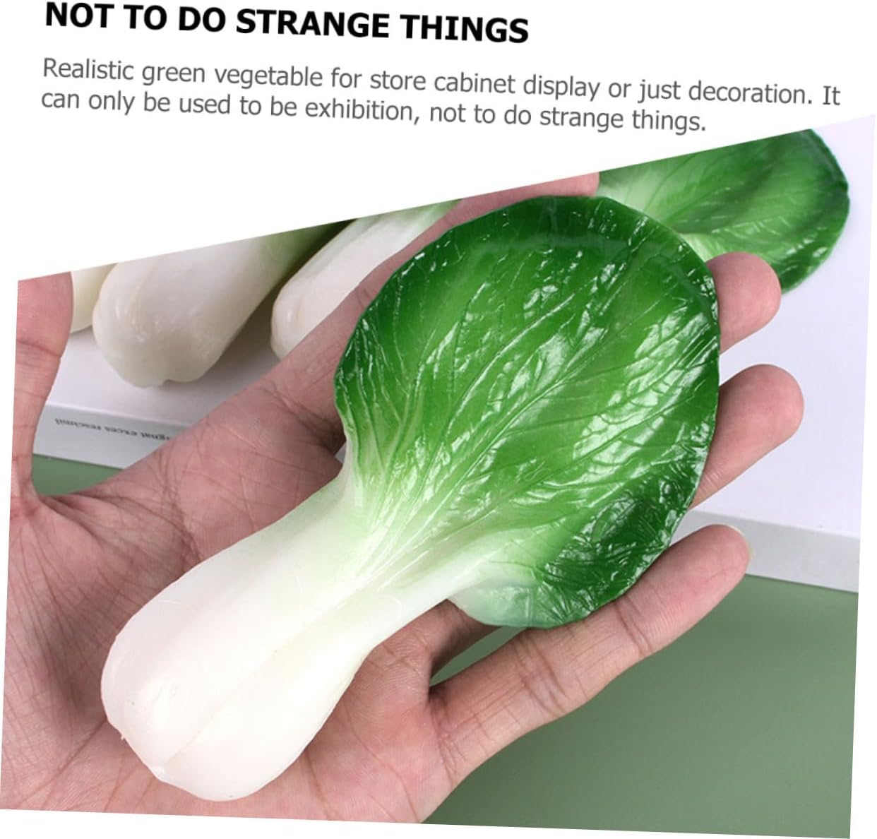 Happyyami 2pcs Artificial Chinese Cabbage Models Lifelike Display