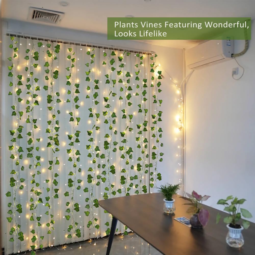 RECUTMS Vines with Lights 59 Inch Wall Garland