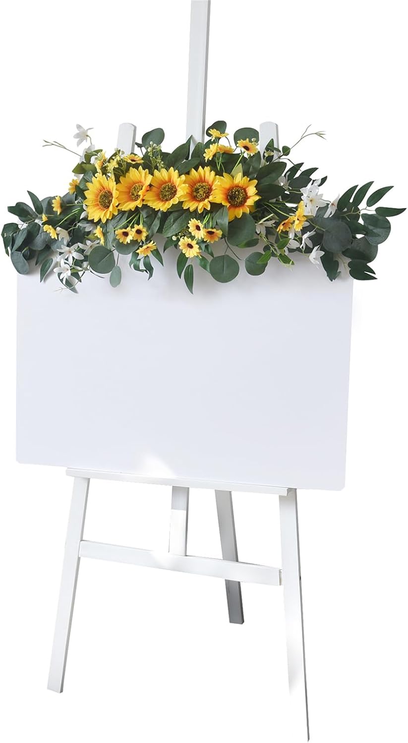 MSUIINT 30 Inch Artificial Wedding Arch Flowers