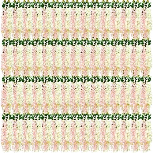 Giegxin 120 Pcs Artificial Wisteria Hanging Garland